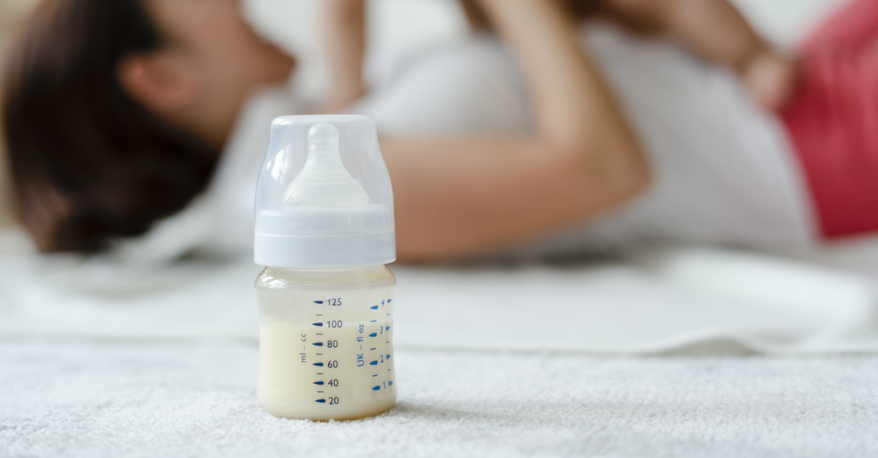 image of baby bottle with milk