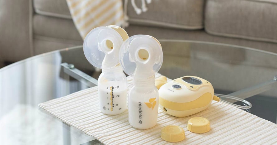breast pumping kit on the table